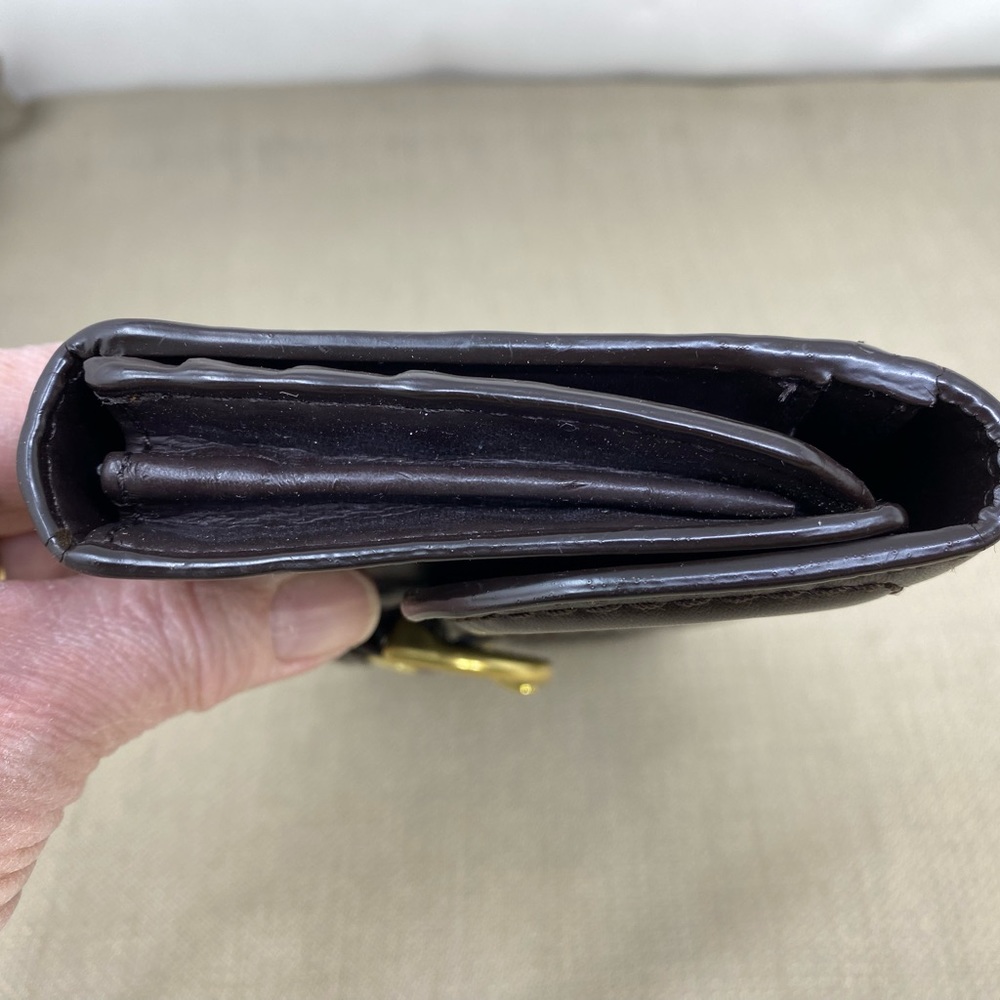 COACH CAMPBELL BROWN LEATHER WALLET - Picture 3 of 11